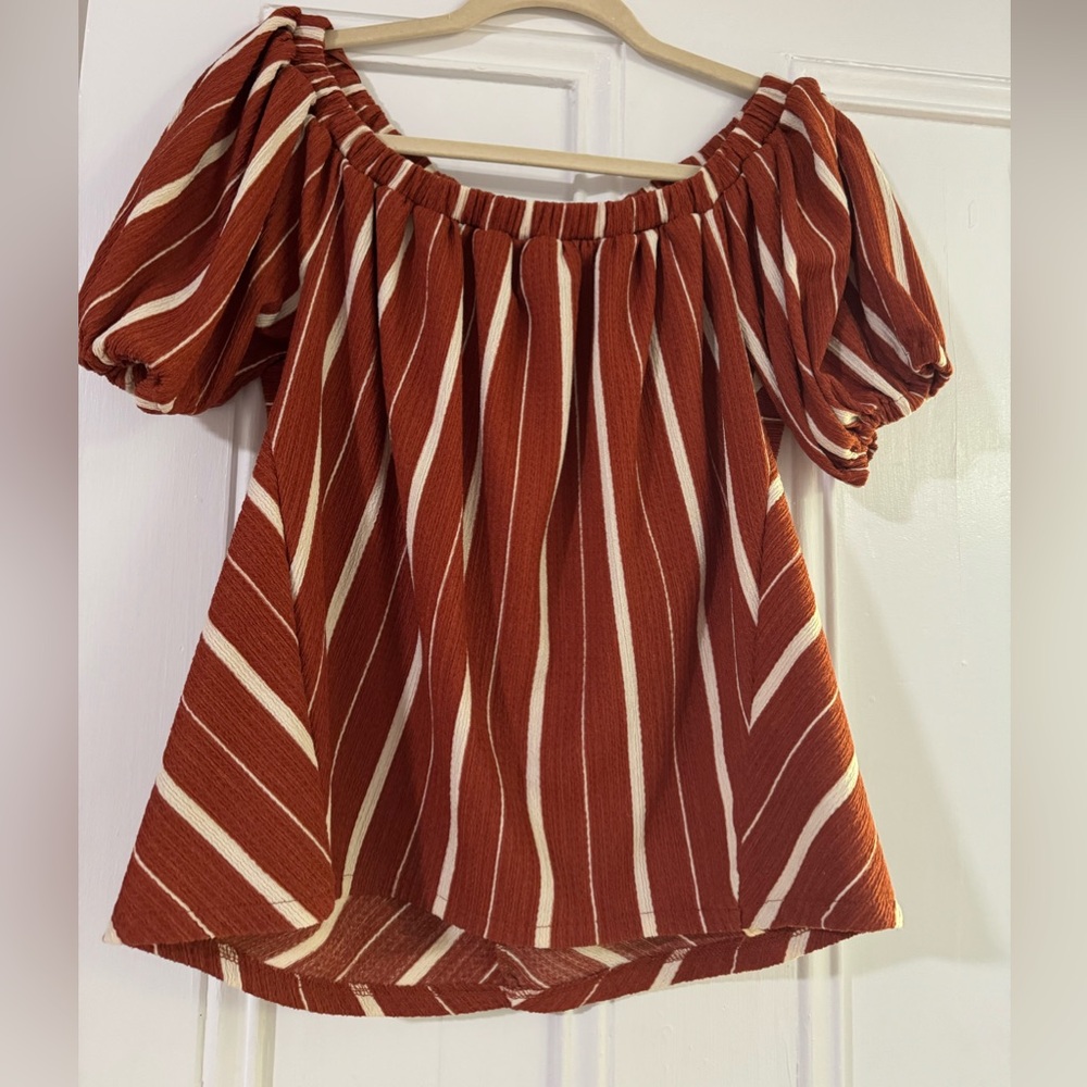 Anthropologie off the shoulder top size xs